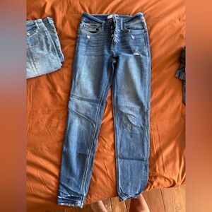 Flying Monkey Blue Denim Jeans with Button Fly